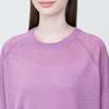 MUJI UV-Schutz Hanfmischung Rundhals Halbarm Pullover BA1OIA4S Pink S Damen Damen Damen