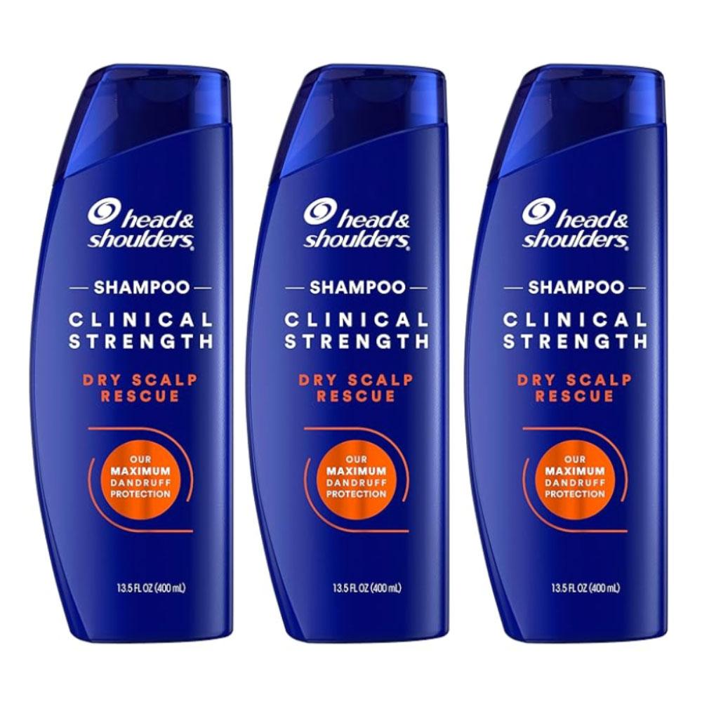 Head & Shoulders Шампунь для спасения сухой кожи головы Dangraf Defense клинической силы 400 мл 3 шт.