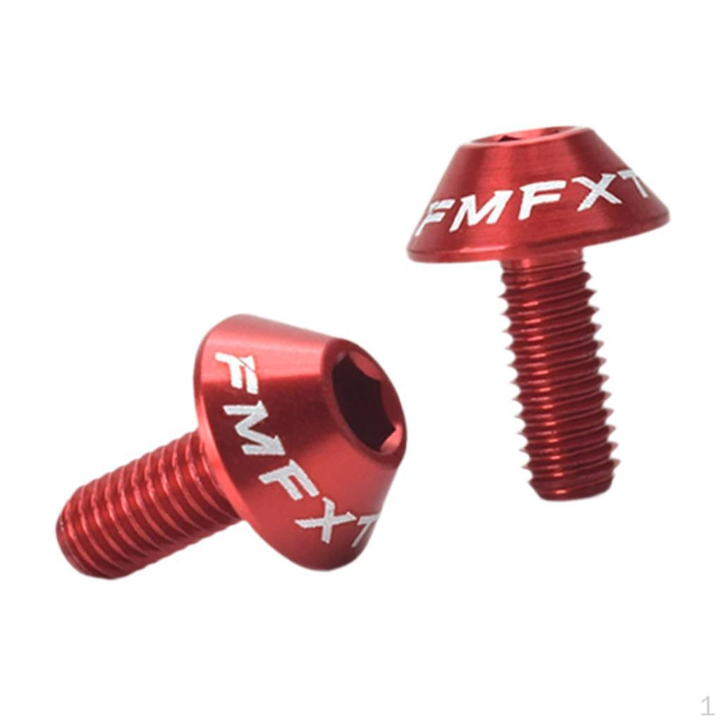 

Water Bottle Cage Screws 5 X 12mm - Red, As Described Red