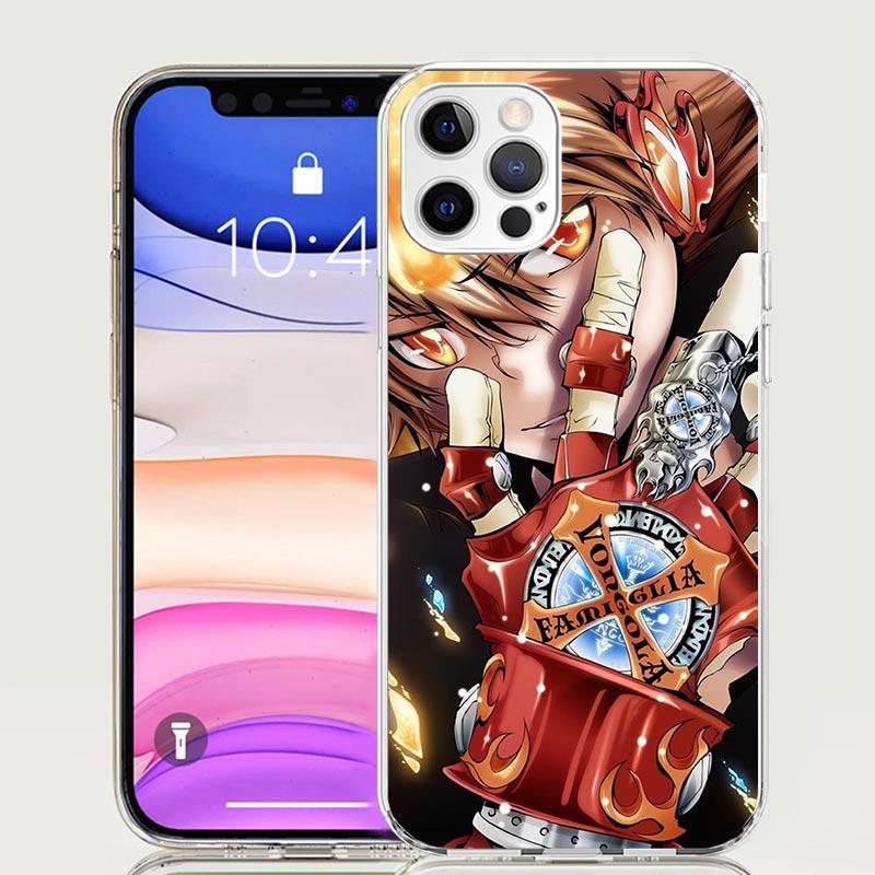 Katekyo Hitman Reborn Phone Case For Apple iPhone 17 Air 16 15 Plus 14 + 13 Mini 12 11 Pro Max 7 8 SE 16Max Soft Shell Cover Coq
