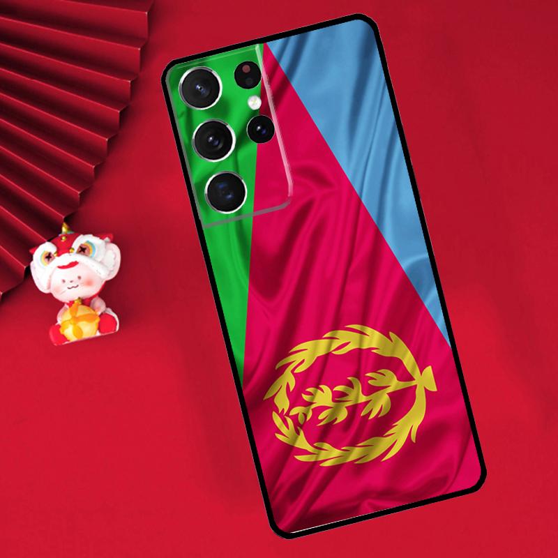 Eritrean Flag Case For Samsung Galaxy S25 S26 Ultra S22 S23 S24 Ultra S20 S21 Plus S10 S25 FE Cover Funda