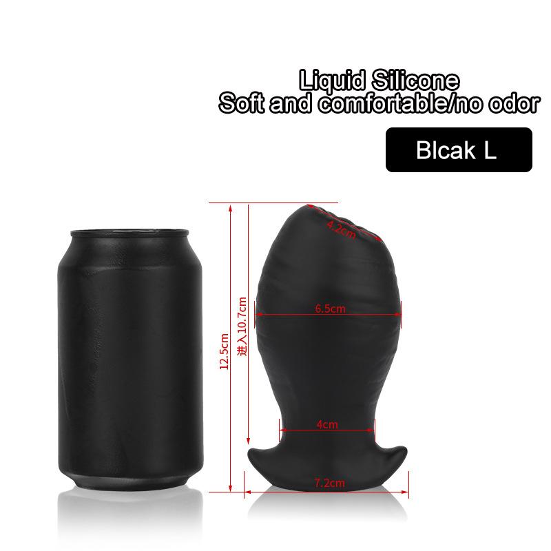 Anal Egg Plug Liquid Silicone Butt Plug Adult Sex Toys for Women Men Gay Dildo Anal Expander Prostate Massage Anal Plug