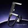 2-in-1 Unsichtbarer Halter Ladekabel 240W Schnellladung Faltbarer Handyhalter Datenkabel mit Integriertem Handy-Ständer