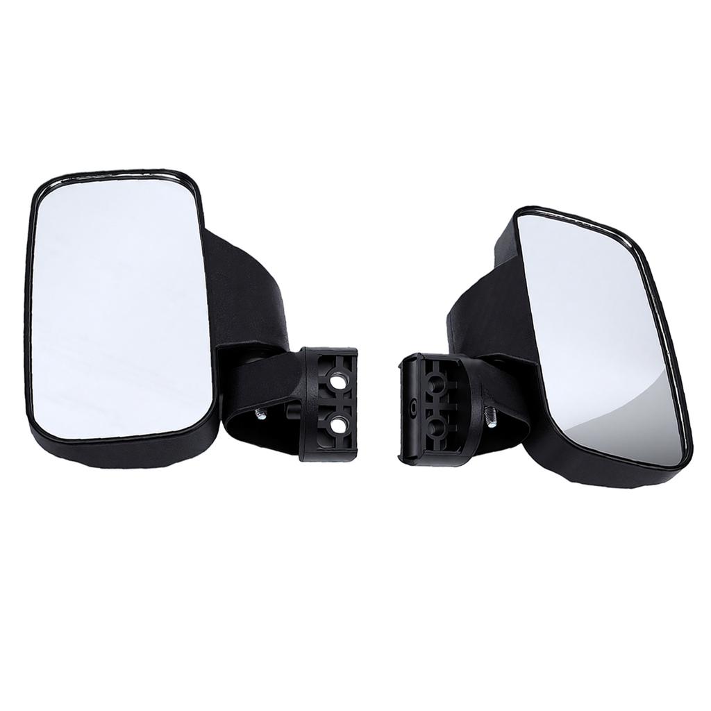 UTV Side Rear View Mirror 2 Pack Wide Angle Adjustable Heavy Duty Clamp On for SXS Vehicle