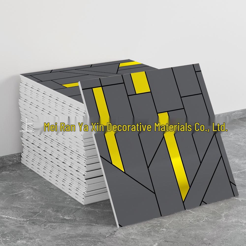 Imitation Tile 3D Wall Stickers: Self-Adhesive, Aluminum-Plastic Panels for Bathroom & Kitchen Renovation.