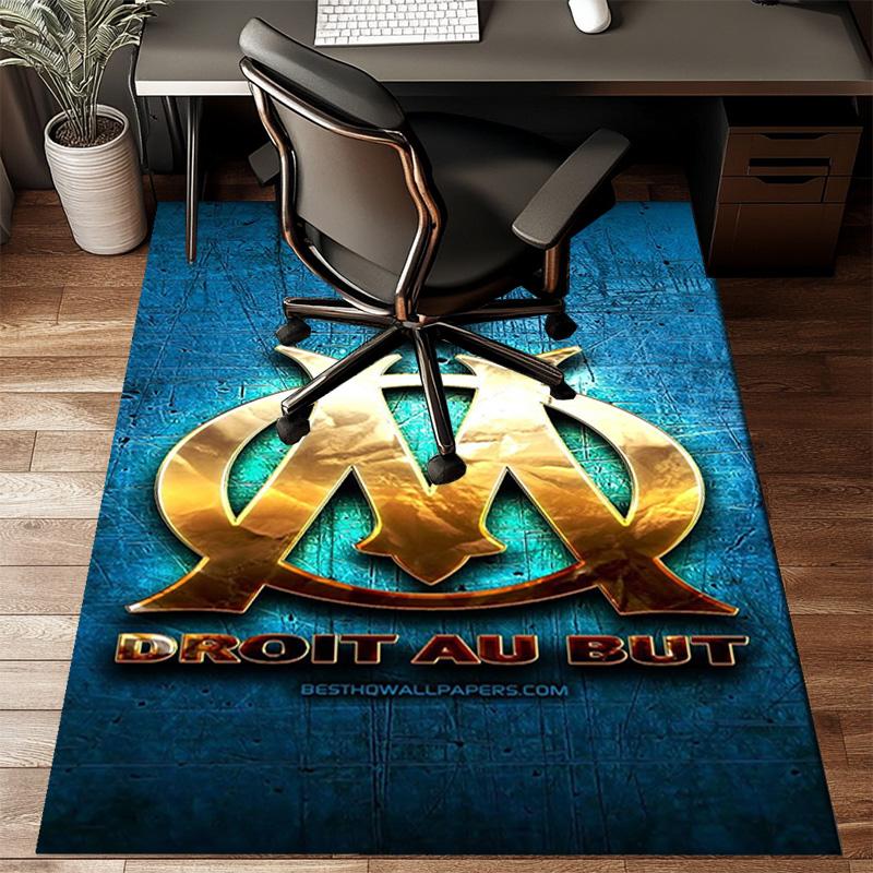 Flame Logo Design Printed Office Carpet Chair Cushion Entryway Rug, Rugs for Living Room, Bedroom Christmas gifts