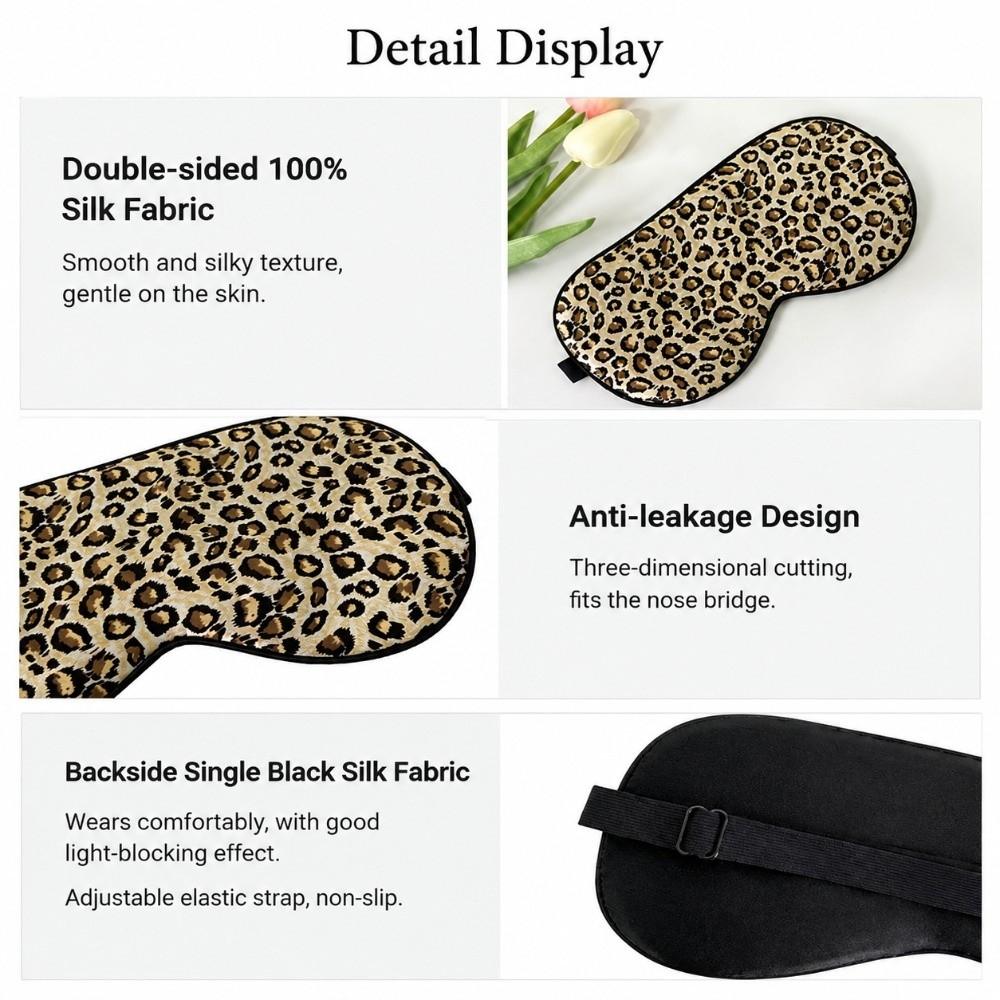 Pure Silk Eye Shading Mask Portable Night Eyepatch Soft Travel Blindfold Night Sleep Relax Aid