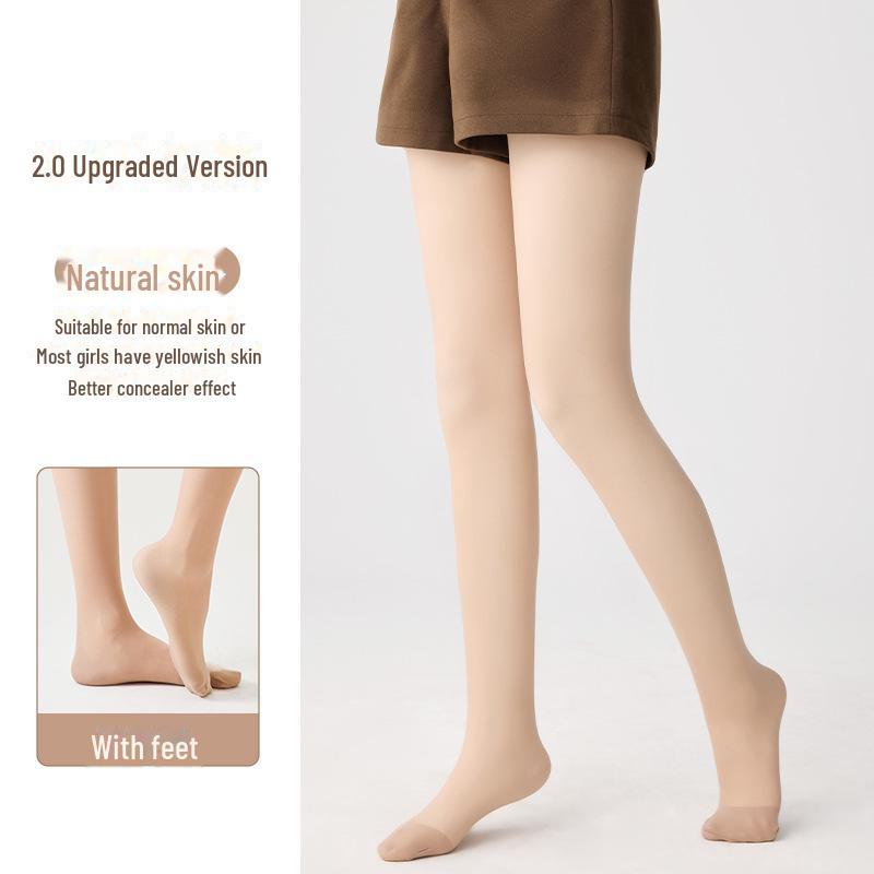 Damen Doppel-Lagen Warme Samt Nude Strumpfhose: 720-Nadel Verdickung für Herbst & Winter