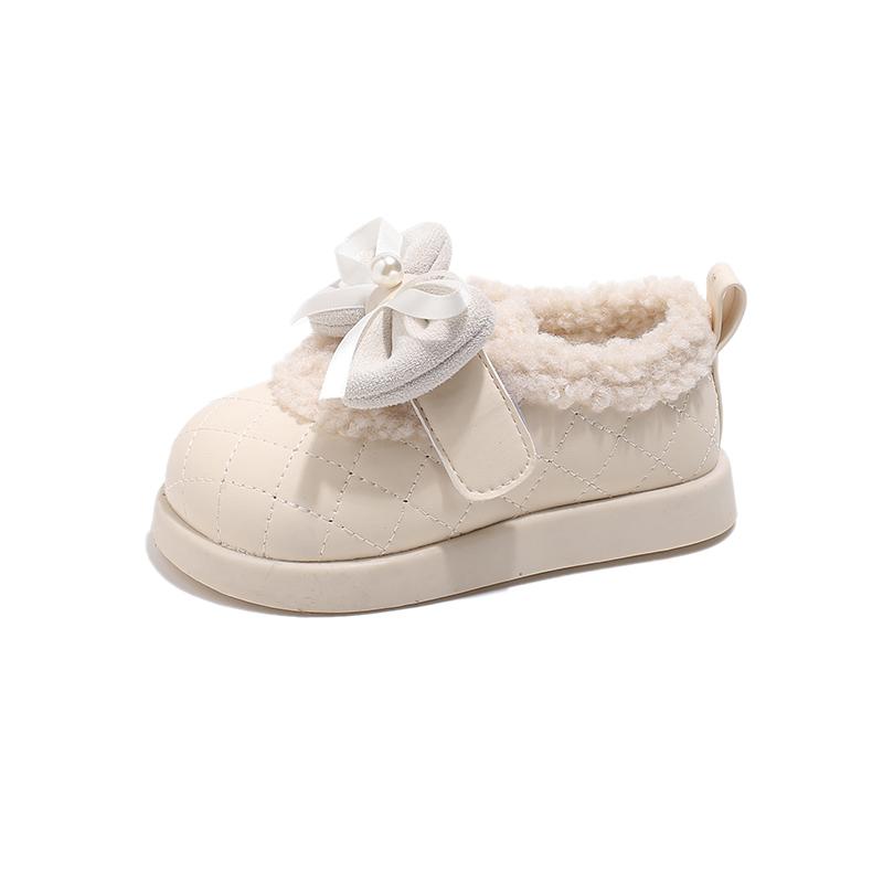

Children s cotton shoes for winter new style girls fluffy warm baby shoes little girl bow princess cotton shoes 21