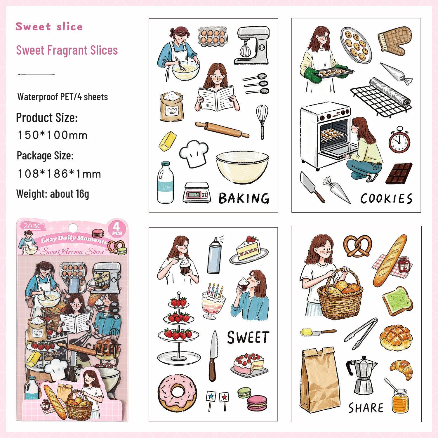 Creative Cartoon PET Stickers: Children s DIY Collage & Journaling Set