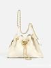 25C Women's Hippie Hobo Fashion Bucket Bag - Chain Crossbody, Drawstring Shoulder & Underarm Design