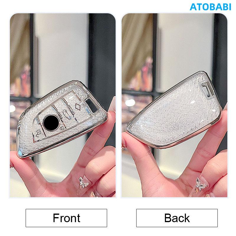 Crystal Style Tpu Car Key Cover Case Bag For Bmw 1 2 3 5 6 7 Series F20 F22 F30 F Chassis X3 X5 X7 G01 G02 G08 G30 G31 G32