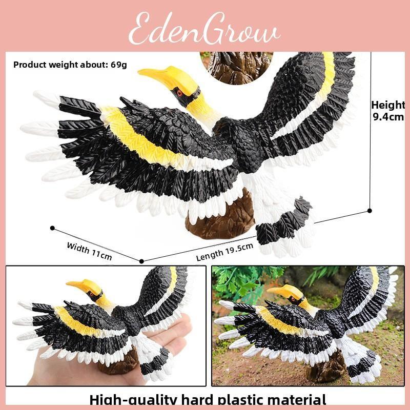 Animal Wildlife Model Solid Plastic Parrot And Hornbill Figures For Gift Kids