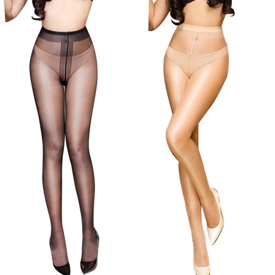 Seamless Women T Crotch Pantyhose Sheer Sexy Tights Stretchy Footed Stockings