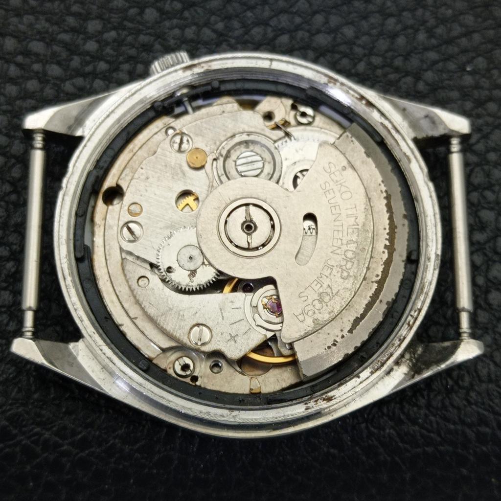 VINTAGE SEIKO 5 AUTOMATIC 7009A JAPAN MENS ARABIC BLACK DIAL WATCH a701601-5 R206c-a701601