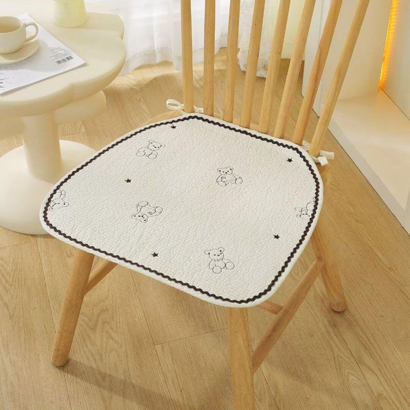 

Стиль Ткань из чистого хлопка Однотонная Подушка для стула Нескользящая Круглогодичная Нейтральный Чехол для обеденного стола и стула Подушка для табурета Офисная подушка Минималистичный