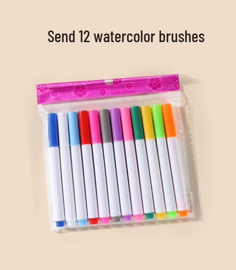 Portable Eco-friendly Children's Drawing & Doodle Board - Foldable, Waterproof & Wipeable 