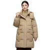 Women's Hooded Mid-Length Winter Cotton Coat: Thick, Cold-Proof, Fashionable Outerwear