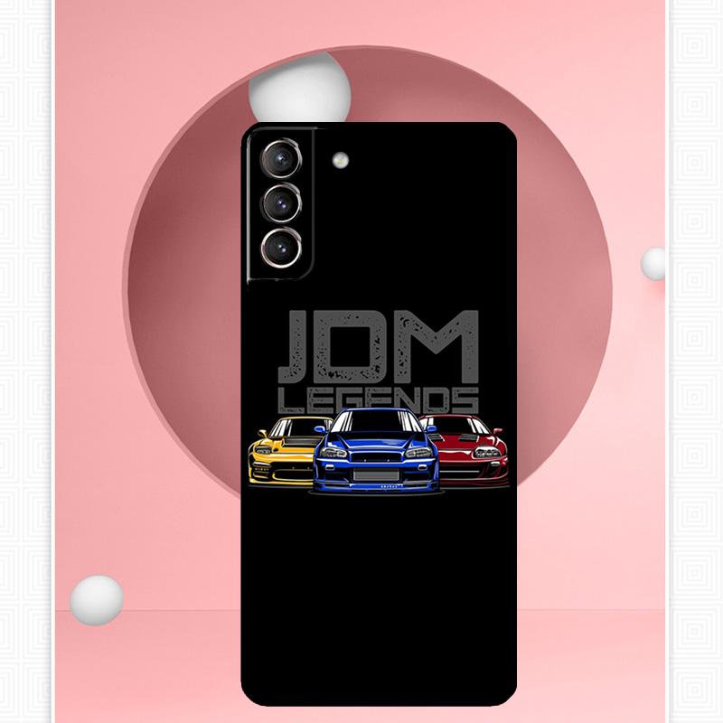 JDM Legend Drift Car Cover For Samsung Galaxy S23 S24 Ultra S8 S9 S10 S22 Plus Note 10 20 Ultra S20 S21 FE Case