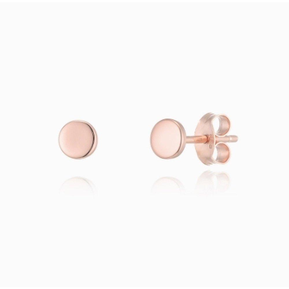 Round Silver Earrings