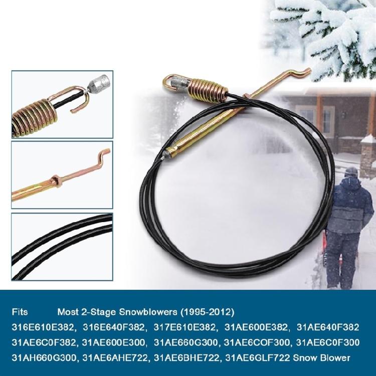 45Inch Snow Blower Clutch Cable Replacement Helical For 316E640F382 2 Stage Models 946-0897 946-0897A 746-0897 746-0897A
