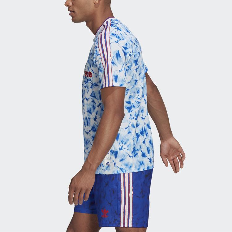 Adidas Human Race Manchester United Quick-Drying Jersey 20-21 Men Tops Blue GJ9084