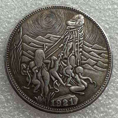 1921 HOBO USA Monete d'argento commemorative da collezione souvenir degli Stati Uniti