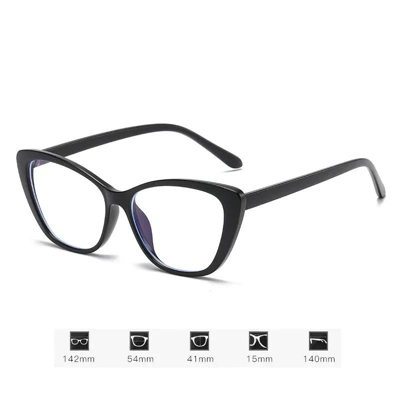 Occhiali da lettura da donna alla moda, da uomo, alla moda, di lusso, con design alla moda, presbiopia, occhiali da vista con occhi di gatto, anti-luce blu, per donna