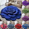 Flower Carpet, Special-Shaped Soft Peony Floor Mat, Durable 40X40Cm/60X60Cm Non-Slip Absorbent Bathroom Floor Mat For Living Roo