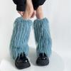 Women's Thick Fuzzy Leg Warmers Soft Plush Boot Covers Toppers for Costume Parties Winter Fashion Accessory Leg Gaiters