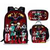 My Hero Academy Backpack Three Piece Set My Hero Academy Shoulder Bag Pencil Case Backpack