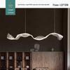 Full Spectrum Luxury Ribbon Chandelier - Modern Minimalist Design for Restaurants and Bars