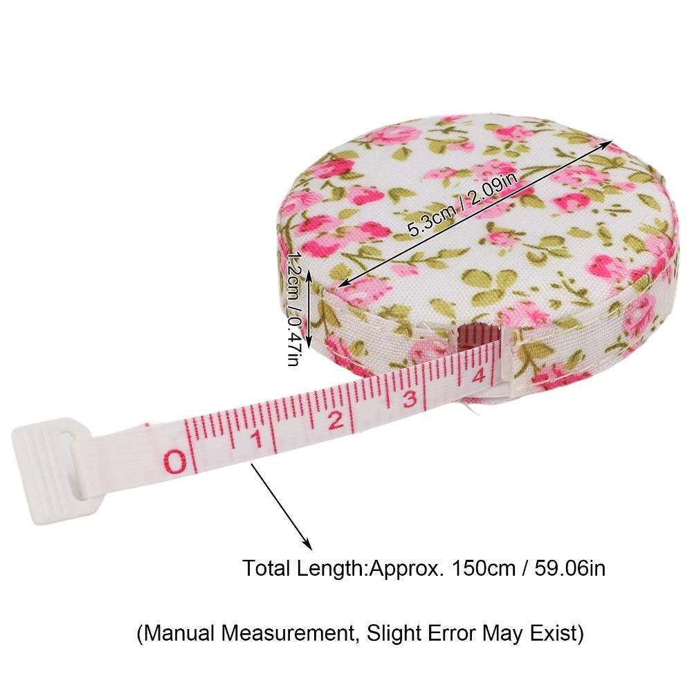 60in Fabric Tape Measure High Accuracy Sewing Measuring Tape Body Measuring Tape  Body Fitness Flower Shape