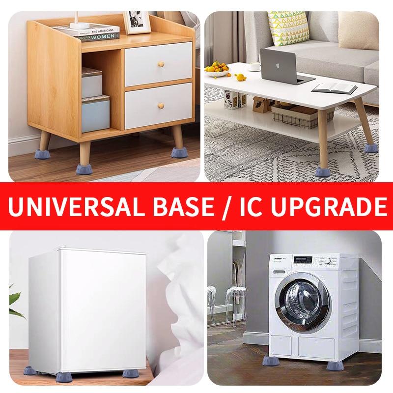 4Pcs Universal Anti-Vibration Feet Pads Washing Machine Support Shockproof Pad Dryer Refrigerator Base Fixed Non-Slip Pad