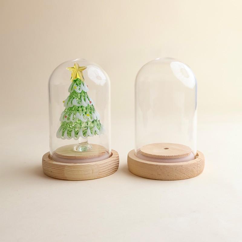 Handmade Bohai Glass Pulling Thread Christmas Tree Desktop Decor Ornament Gift Office Home Holiday