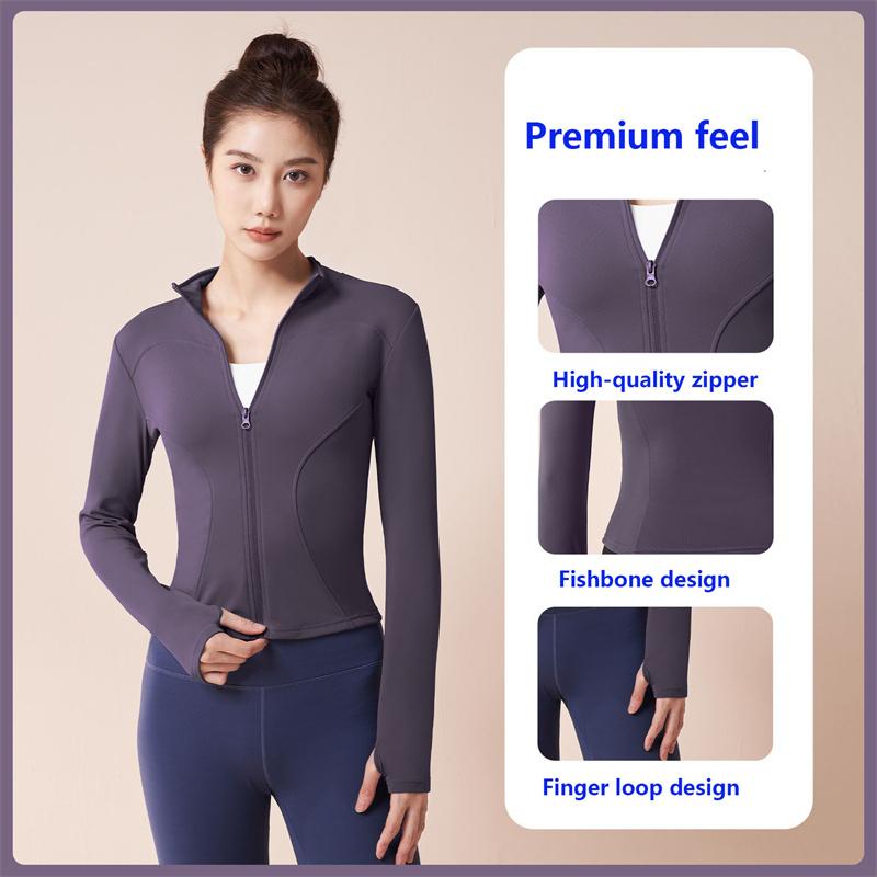 New Women's Yoga Tops for Autumn and Winter  Fitness Tops for Ladies Slimming Running Jackets Thickened Thermal Yoga Wear