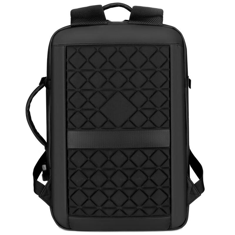 Hufeng Herren Rucksack mit großer Kapazität, USB, wasserabweisend, für Pendler und Laptops