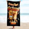 1PC Custom Name "Six Seven Bruh Energy" Beach Towel Highly Absorbent And Sand-Resistant Towel for Swimming, Pool, Yoga, And Travel Lightweight