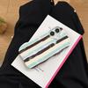 Fashion Graffiti Striped Color Blocked Phone Case For Iphone 16 15 14 13 12 Pro Max Wave Border Frame Protect Shockproof Cover