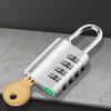 Waterproof Combination Lock with Key Cabinet Lock Practical Luggage Padlock  Gym