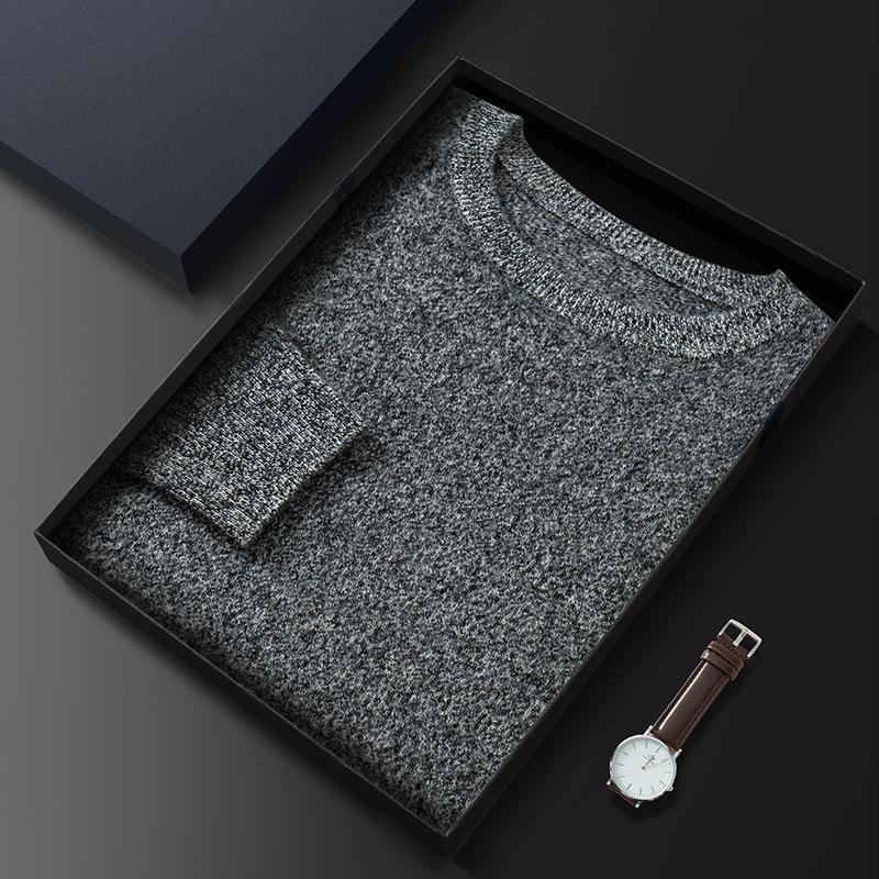 2025 Crew Neck Cashmere Shirt Warm Knitted Bottom Sweater Fashion Versatile Sweater