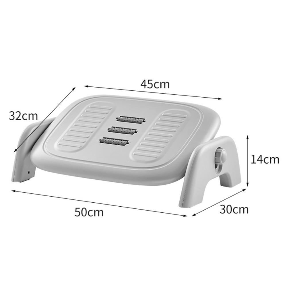 

with Massage Rollers Desk Leg Rest Ergonomic Foot Stool Under Desk Footrest Under Desk Use сірий