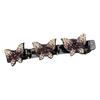 Women Hair Pin Sparkling Rhinestone Braided Hair Clip with Butterfly Decoration Vintage Style Hair Accessories