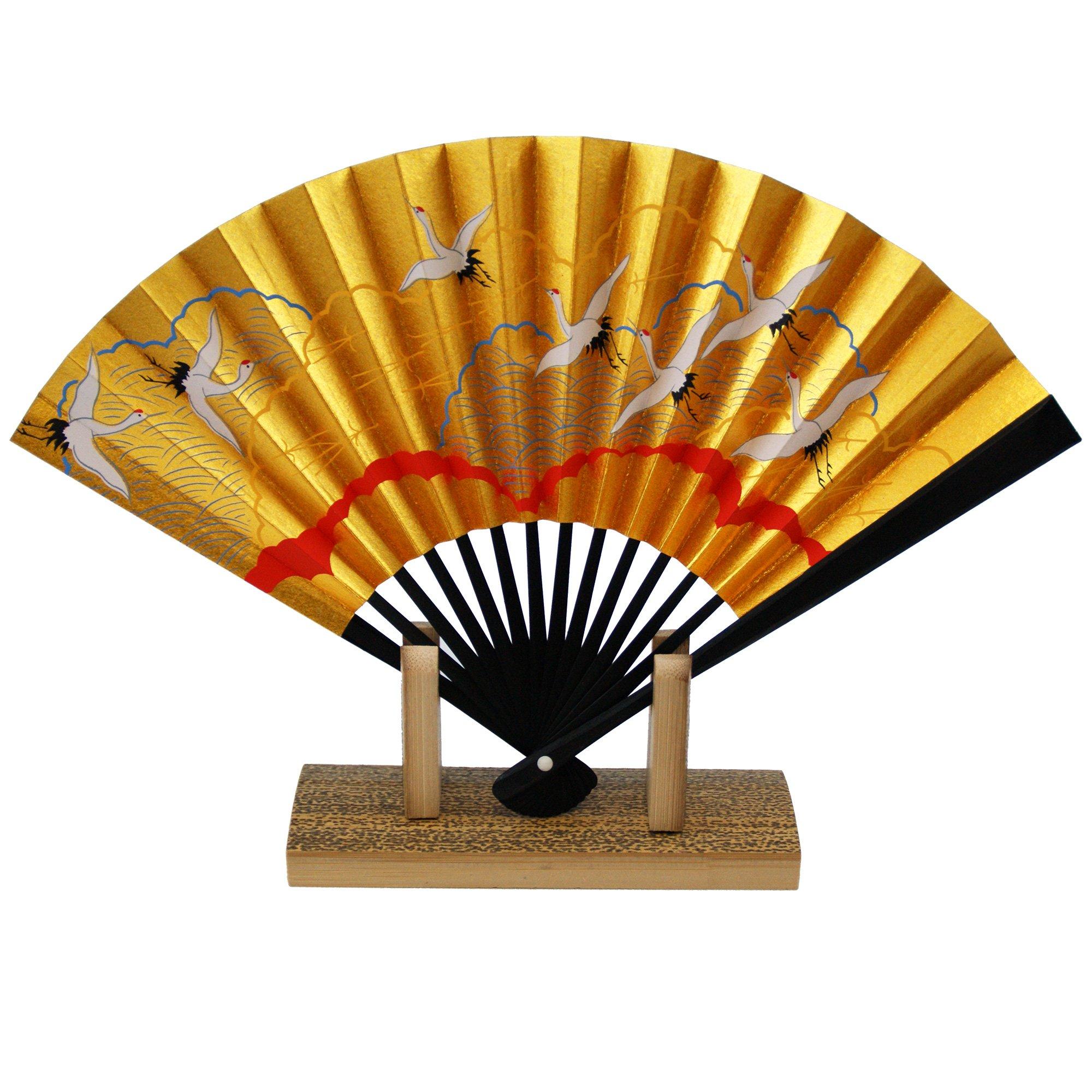 

Осака Чосейдо Декоративный Складной 5 дюймов Сделано в Киото Сувенирный Набор с Ароматизированной Оригинальной Бумагой и Подставкой для Веера Веер, (15см), Япония, Стиль, Саше,