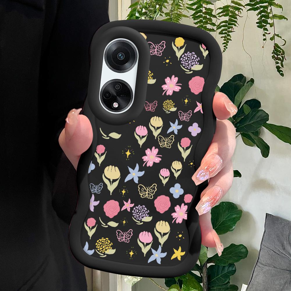 

Окрашенный узор Big Wave Edge Мягкий силиконовый материал Macaron чехол для телефона противоударный защитный резиновый чехол для OPPO Reno Realme Realme 6I