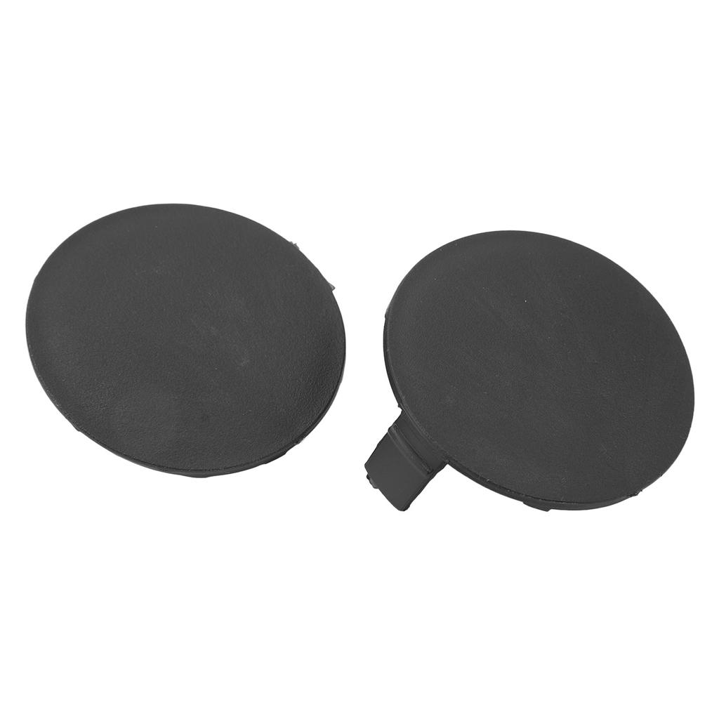 1 Pair Front Bumper Tow Hook Cover Cap 53285 0R060 Left Right Black Fit For RAV4 2013 to 2015