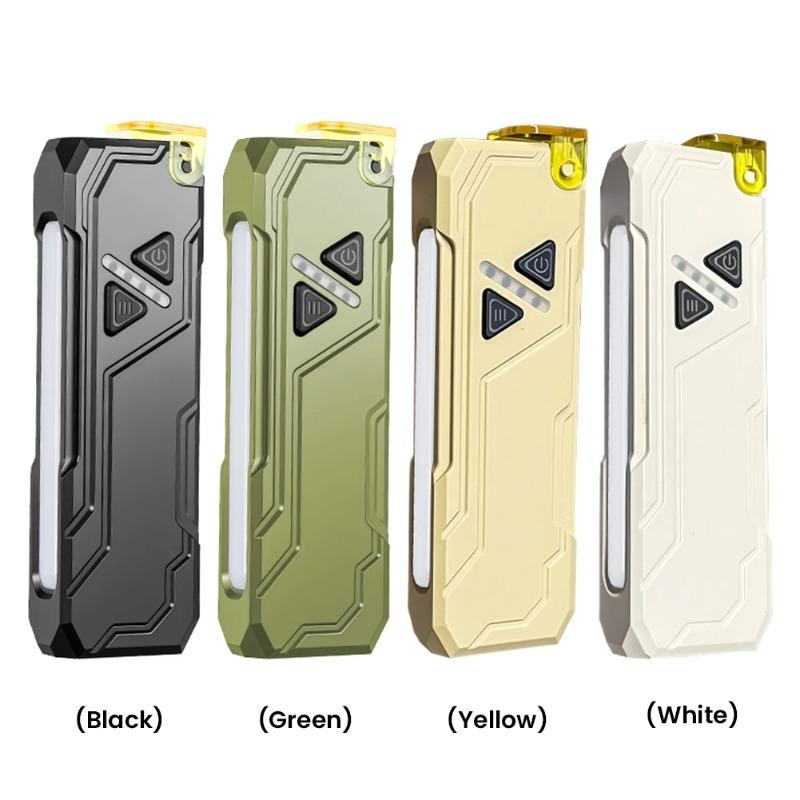 Nowa latarka LED RGB z bocznym światłem, ładowana przez USB, światło UV, magnetyczna lampa robocza, przełącznik dotykowy do użytku na zewnątrz, w sytuacjach awaryjnych, na kempingu