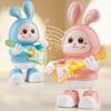 Dancing Bunny Toy With Music & Lights Rabbit Guitarist Musical Toy For Baby Legs Move & Body Twist Birthday Gift For Toddlers