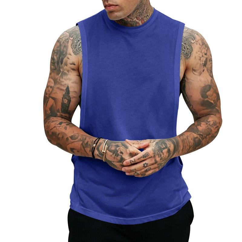 Mens Sleeveless Loose Quick Dry Gym Training Tank Top