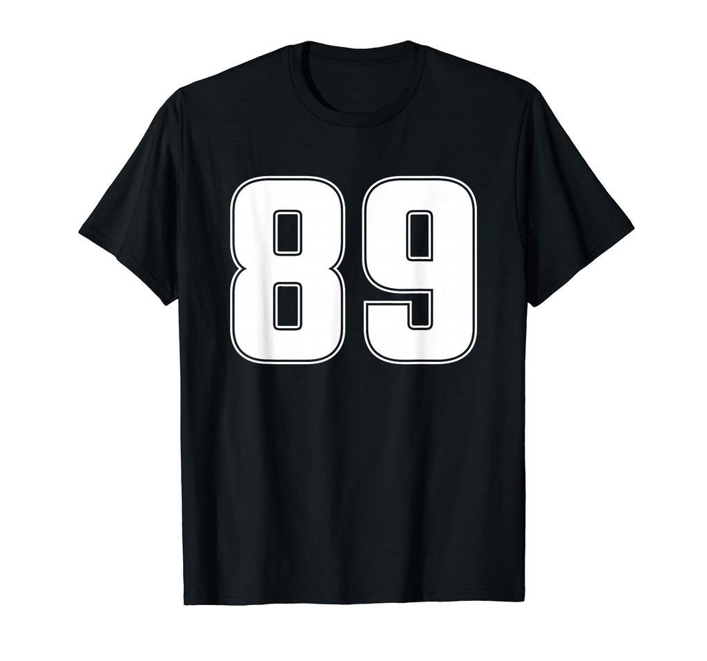 Number 89 Eighty Nine Years Old Age Sports Team Jersey 89th T-shirt
